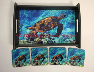 Turtle Tray and Coasters 8